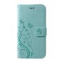 Etui Portefeuille Papillon Similicuir Coque iPhone XR TPU - Cyan