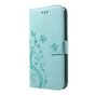 Vlinder Wallet &Eacute;tui en simili cuir compatible avec iPhone XR TPU Case - Cyan