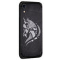 Coque en TPU NXE Snake Scales Horse compatible avec iPhone XR - Coque noire
