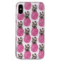 Coque souple en TPU Ananas Rose la couverture compatible avec iPhone XS Max - Coque blanche