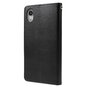 &Eacute;tui portefeuille en simili cuir Mercury Goospery compatible avec iPhone XR - Noir
