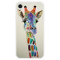 Coque en TPU souple avec coque iPhone XR &agrave; imprim&eacute; girafe - Transparente
