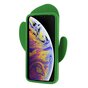 Coque en silicone Cactus la coque compatible avec iPhone XS Max - Coque verte