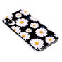 Magnifique coque en TPU Floral compatible avec iPhone X XS - Marguerites noires