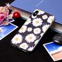 Magnifique coque en TPU Floral compatible avec iPhone X XS - Marguerites noires