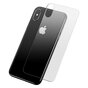 Protection arri&egrave;re en verre tremp&eacute; BASEUS en verre tremp&eacute; compatible avec iPhone X XS