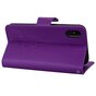 &Eacute;tui portefeuille iPhone en cuir &agrave; motif floral papillon pour iPhone XR - Passes Mirror Purple
