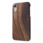 Aspect bois compatible avec la coque rigide iPhone XR - Texture bois marron