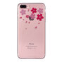 Coque en TPU Fleur la couverture compatible avec iPhone 7 Plus 8 Plus - Transparente