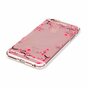 Coque en TPU Transparent Blossom pour iPhone 6 6s - Rose