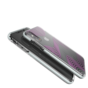 Coque Gear4 Victoria transparente avec des vagues violettes et grises iPhone XS Max - Transparente