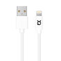 Xqisit Cotton Lightning to USB A cable C&acirc;ble de charge 300 cm - Blanc