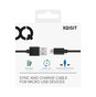 Xqisit Micro USB vers USB A c&acirc;ble 100 cm - Noir