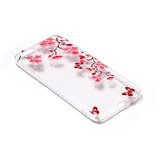 Coque TPU iPhone 7 8 SE 2020 SE 2022 Blossom - Transparent Rose Rouge_
