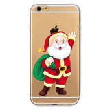 Housse de Noël iPhone 6 Plus 6s Plus Housse de Noël Housse en silicone TPU Santa_