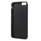 Coque en TPU noir solide pour iPhone 6 Plus 6s Plus Housse en silicone Noir_