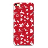 Coque de Noël rouge iPhone 6 et 6s TPU Coque de Noël Housse rouge de Noël_