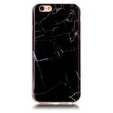 Coque en marbre TPU silicone noir pour iPhone 6 et 6s_