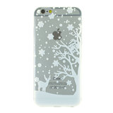 Housse de protection pour iPhone 6 Plus 6s Plus en silicone de Noël d'hiver blanc_