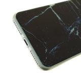 Coque TPU en marbre noir pour iPhone 7 Plus 8 Plus Housse en marbre_