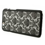 Coque Baroque Noire iPhone 6 6s Hard Case Fleur de Damas au Henné Case_
