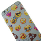 Emoji transparent compatible avec iPhone 6 Plus 6s Plus coque coque smiley_