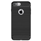 Coque TPU iPhone 7 Plus 8 Plus Black Carbon Armor_