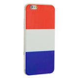 Coque en TPU drapeau néerlandais rouge blanc bleu compatible avec iPhone 6 6s_