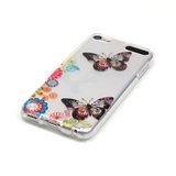 Étui coloré papillons fleurs iPod Touch 5 6 7 étui transparent_