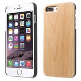 Etui en bois clair Etui en bois pour iPhone 7 Plus 8 Plus - Marron clair_