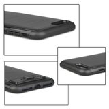Curseur de carte en plastique hybride TPU pour iPhone 7 Plus 8 Plus brossé - Noir Standard_