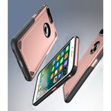 Étui de protection Pro Armor pour iPhone 7 Plus 8 Plus - Étui en or rose_