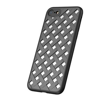 Coque TPU Tissée Baseus compatible avec iPhone 7 8 SE 2020 SE 2022 - Noir