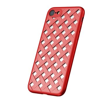 Coque en TPU tissé Baseus compatible avec iPhone 7 8 SE 2020 SE 2022 - Rouge