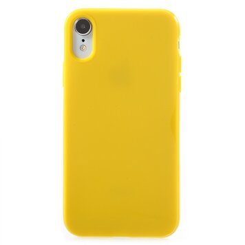 Coque de protection simple en TPU compatible avec iPhone XR - Jaune Coque de protection simple en TPU compatible avec iPhone XR - Jaune