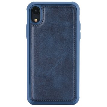 Étui en cuir bleu magnétique compatible avec iPhone XR - Bleu Étui en cuir bleu magnétique compatible avec iPhone XR - Bleu