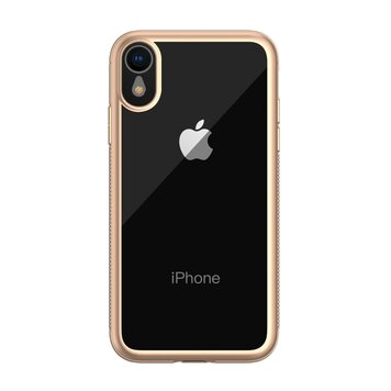 Coque transparente LEEU Design Gold compatible avec iPhone XR - Or Coque transparente LEEU Design Gold compatible avec iPhone XR - Or