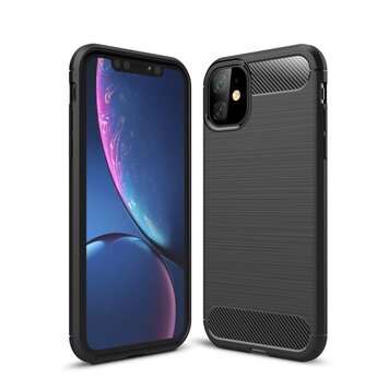 Coque de protection Carbon Armor antichoc en TPU compatible avec iPhone 11 - Noir Coque de protection Carbon Armor antichoc en TPU compatible avec iPhone 11 - Noir