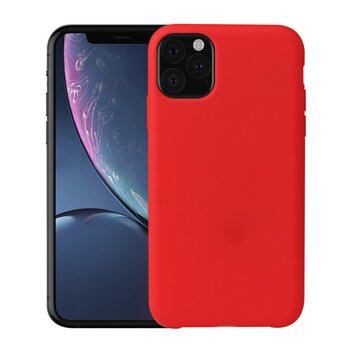 Soft Silky compatible avec iPhone 11 Pro Max Red Case TPU Case - Rouge
