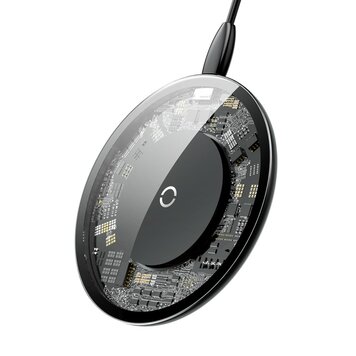 Carte De Circuit De Chargement Qi Sans Fil Universel Baseus 10 W - Noir Transparent Carte De Circuit De Chargement Qi Sans Fil Universel Baseus 10 W - Noir Transparent