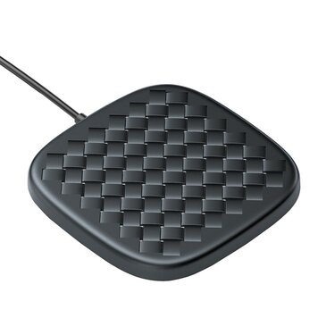 Baseus BV Texture Tissée 10W 7.5W Tapis De Charge Qi Sans Fil - Noir Baseus BV Texture Tissée 10W 7.5W Tapis De Charge Qi Sans Fil - Noir
