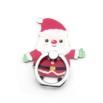 Support de bague de support de doigt de Noël pour smartphone - Père Noël