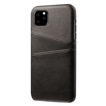 Duo Cardslot Wallet Portefeuille étui compatible avec iPhone 11 Pro Max - Protection Noire
