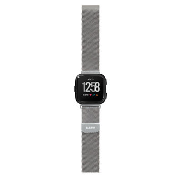 Bracelet de montre à boucle en acier Laut pour Fitbit VERSA - Acier argenté