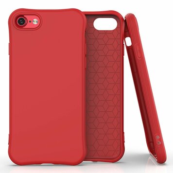Coque souple en TPU compatible avec iPhone 7, iPhone 8 et iPhone SE 2020 SE 2022 - rouge Coque souple en TPU compatible avec iPhone 7, iPhone 8 et iPhone SE 2020 SE 2022 - rouge
