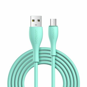 Câble de charge Joyroom Câble de chargeur USB-A vers Micro-USB charge rapide - Vert menthe Câble de charge Joyroom Câble de chargeur USB-A vers Micro-USB charge rapide - Vert menthe