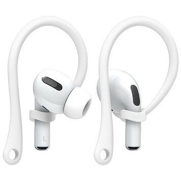 Support Imak compatible avec AirPods et AirPods Pro crochets d'oreille anti-perte crochets d'extérieur sport - Blanc
