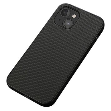 Coque en fibre de carbone Carbon TPU compatible avec iPhone 13 mini - noir Coque en fibre de carbone Carbon TPU compatible avec iPhone 13 mini - noir