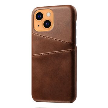 Étui en cuir artificiel Duo Cardslot Wallet compatible avec iPhone 13 - marron Étui en cuir artificiel Duo Cardslot Wallet compatible avec iPhone 13 - marron