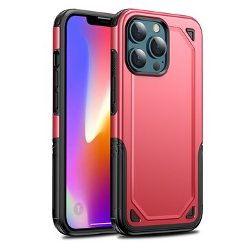 Pro Armor TPU avec étui robuste compatible avec iPhone 13 Pro - rouge